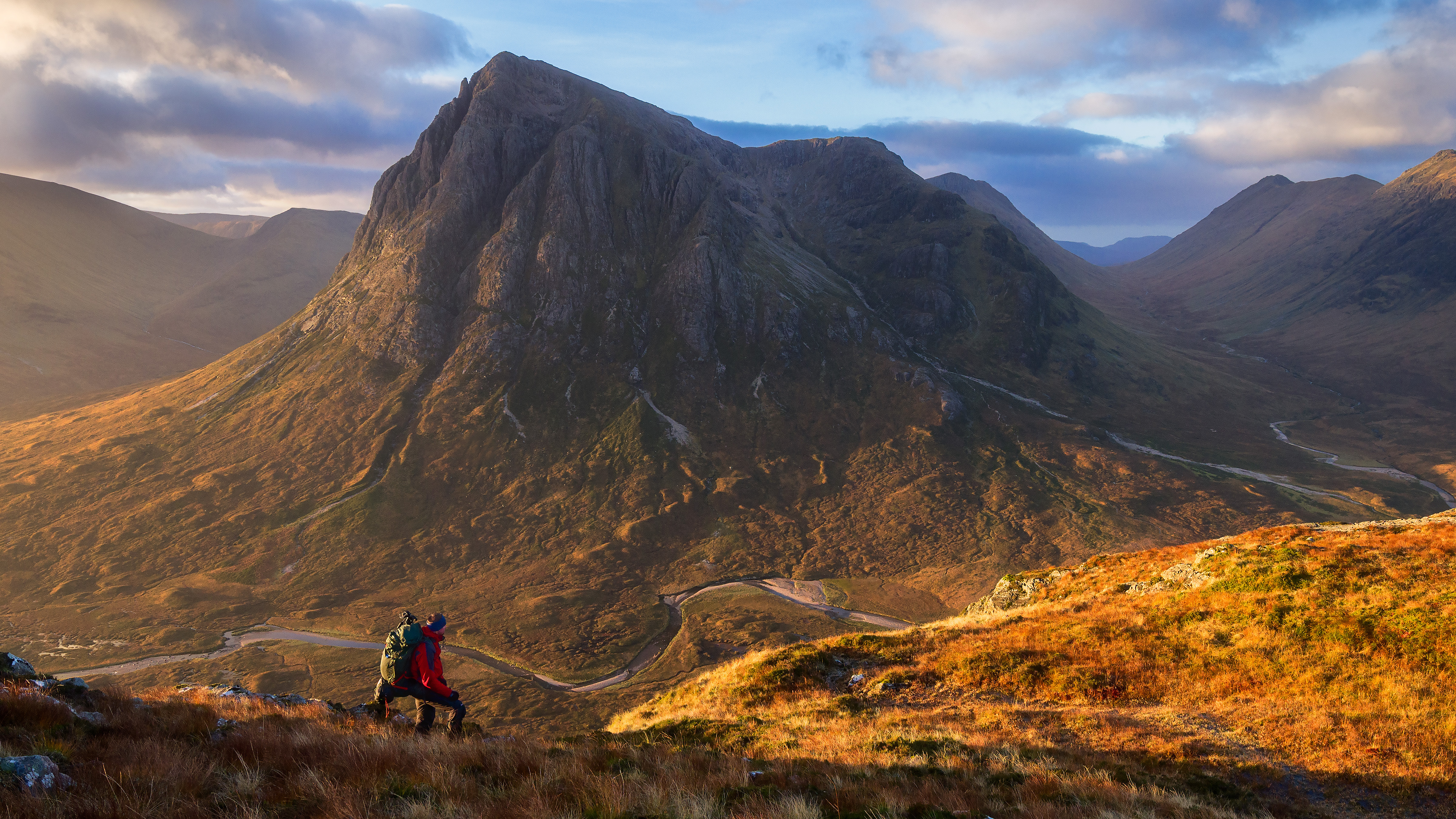 Very Windy Sunset At Beinn A'chrulaiste, Well Worth To Hike